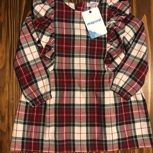 NWT Boutique plaid toddler dress - 2T